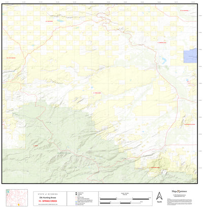 2025 Wyoming Hunt Map – Elk Area 15 Preview 1