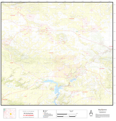2025 Wyoming Hunt Map – Elk Area 23 Preview 1