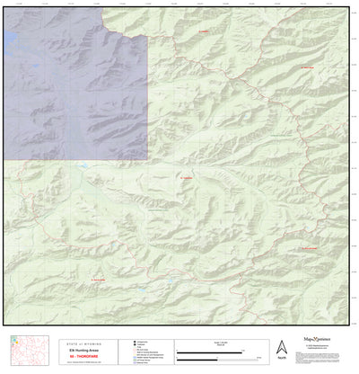2025 Wyoming Hunt Map – Elk Area 60 Preview 1