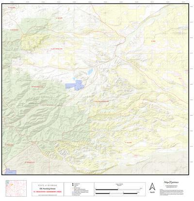 2025 Wyoming Hunt Map – Elk Area 63 Preview 1