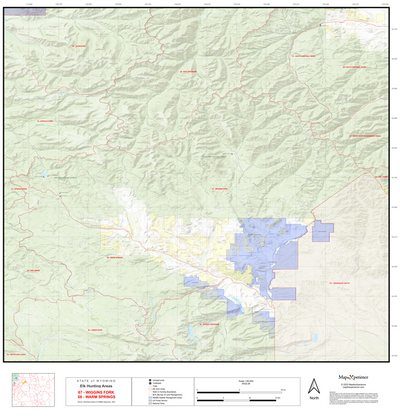 2025 Wyoming Hunt Map – Elk Area 68 Preview 1