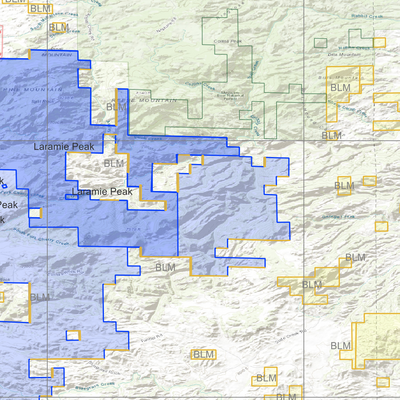 2025 Wyoming Hunt Map – Elk Area 7 Preview 3