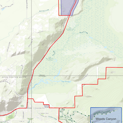 2025 Wyoming Hunt Map – Elk Area 71 Preview 3