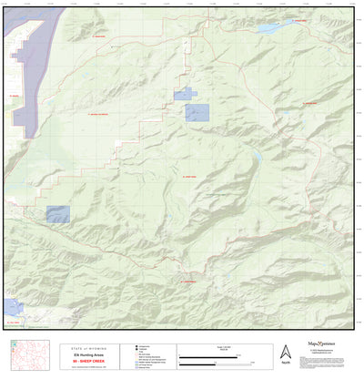 2025 Wyoming Hunt Map – Elk Area 80 Preview 1