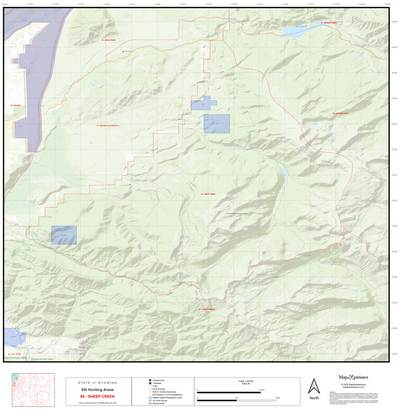 2025 Wyoming Hunt Map – Elk Area 80 Preview 1