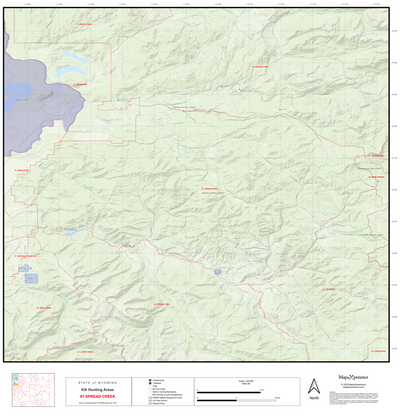 2025 Wyoming Hunt Map – Elk Area 81 Preview 1