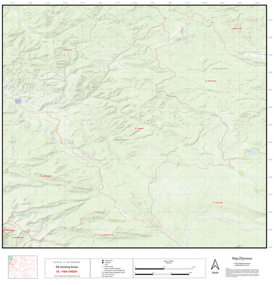2025 Wyoming Hunt Map – Elk Area 83 Preview 1