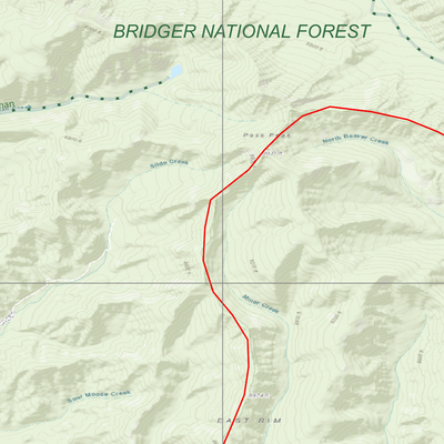 2025 Wyoming Hunt Map – Elk Area 87 Preview 3