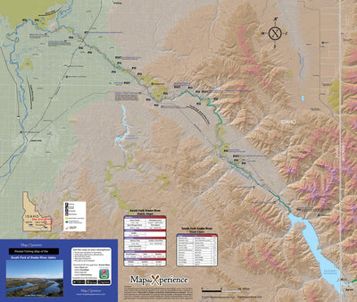 Map the Xperience 3 Maps of 4 Rivers - Fish Idaho bundle