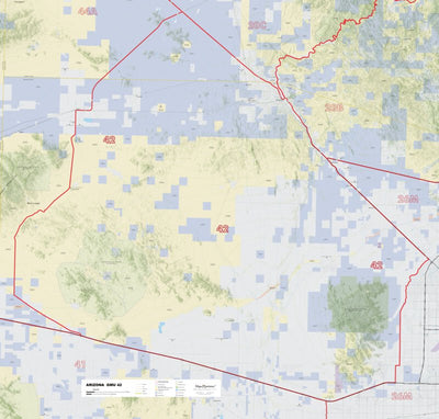 Map the Xperience Arizona GMU 42 - Hunt Arizona digital map