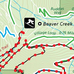 Map the Xperience Beaver Creek Mountain Trails Map - Hike Colorado - Bike Colorado digital map