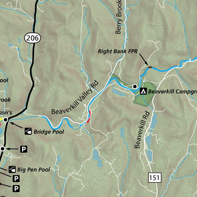 Map the Xperience Beaverkill River - Fish New York digital map