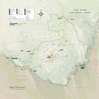 Map the Xperience Big Bend National Park - NPS Map - Hike Texas digital map