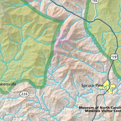 Map the Xperience Blue Ridge Parkway - Drive North Carolina - Bike North Carolina - Hike North Carolina digital map
