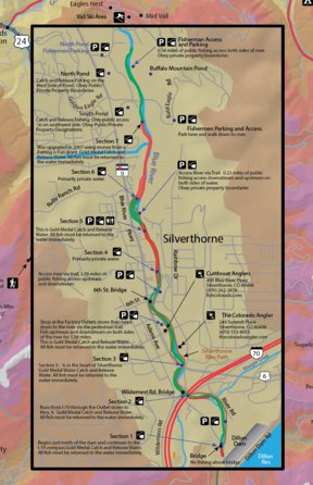 Map the Xperience Blue River Silverthorne - Fish Colorado digital map