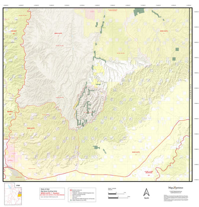 2025 Utah Hunt Map - Book Cliffs Unit (South) Preview 1