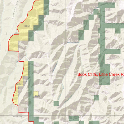 2025 Utah Hunt Map - Book Cliffs Unit (South) Preview 3