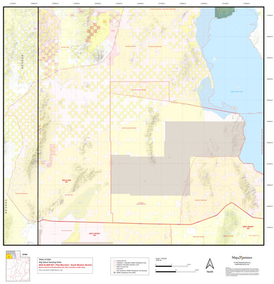 2025 Utah Hunt Map - Box Elder / Pilot Mountain, South West Preview 1