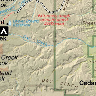 Map the Xperience Capitol Reef National Park - NPS Map - Hike Utah - Bike Utah digital map
