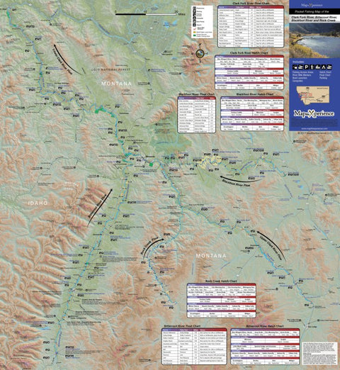 Map the Xperience Clark Fork River - Bitterroot River -  Blackfoot River - Rock Creek bundle exclusive