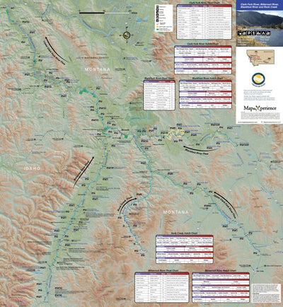 Map the Xperience Clark Fork River & Bitterrroot River - Fish Montana digital map