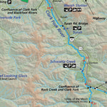 Map the Xperience Clark Fork River & Bitterrroot River - Fish Montana digital map
