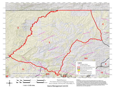 Map the Xperience Colorado GMU 03 - Hunt Colorado digital map