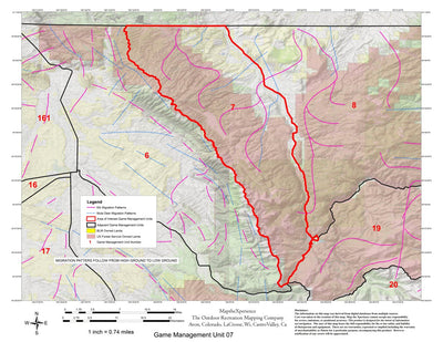 Map the Xperience Colorado GMU 07 - Hunt Colorado digital map