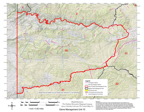Map the Xperience Colorado GMU 10 - Hunt Colorado digital map