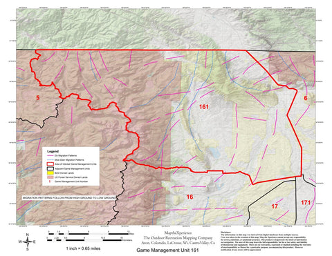 Map the Xperience Colorado GMU 161 - Hunt Colorado digital map