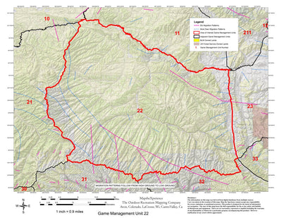 Map the Xperience Colorado GMU 22 - Hunt Colorado digital map