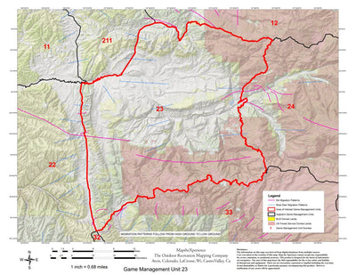 Map the Xperience Colorado GMU 23 - Hunt Colorado digital map
