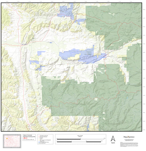 2025 Colorado Hunt Map – GMU 23 Preview 1