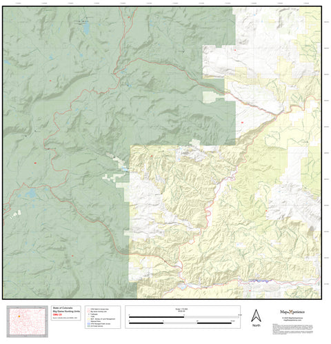 2025 Colorado Hunt Map – GMU 25 Preview 1