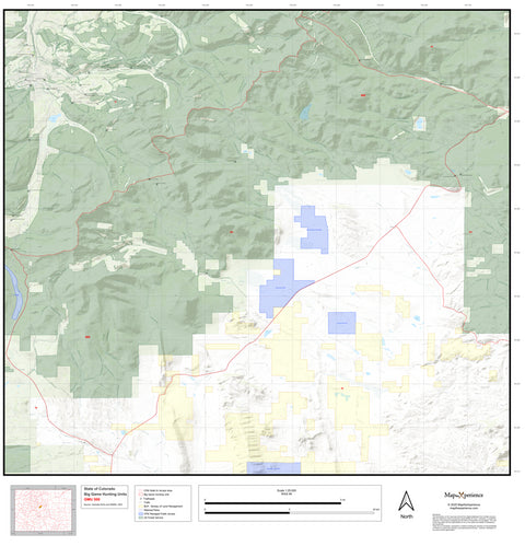 2025 Colorado Hunt Map – GMU 500 Preview 1
