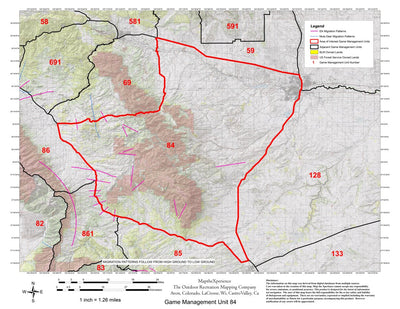 Map the Xperience Colorado GMU 84 - Hunt Colorado digital map
