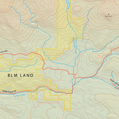 Colorado River Watershed Fishing Map Preview 2