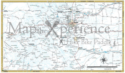 Map the Xperience Colorado Road Map - Drive Colorado - Bike Colorado digital map