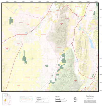 2025 Utah Hunt Map - Fillmore / Oak Creek, North Preview 1