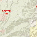 2025 Utah Hunt Map - Fillmore / Oak Creek, South Preview 3