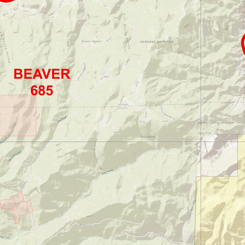2025 Utah Hunt Map - Fillmore / Oak Creek, South by Map the Xperience ...