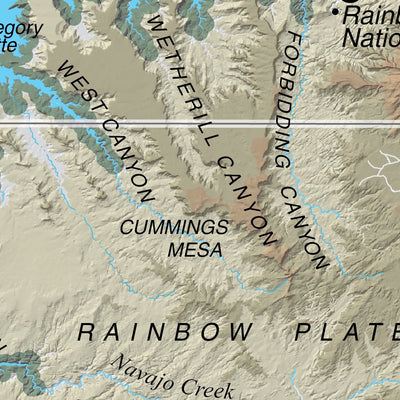 Map the Xperience Glen Canyon Recreation Area - Lake Powell - NPS Map - Hike Utah - Boat Utah - Bike Utah digital map