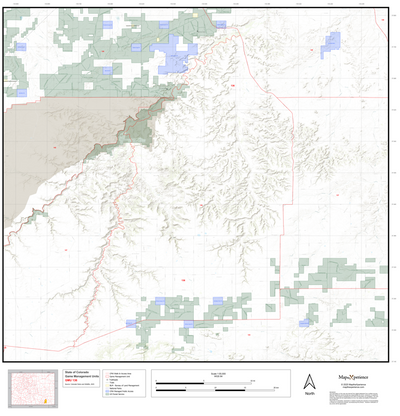 2025 Colorado Hunt Map – GMU 136 Preview 1