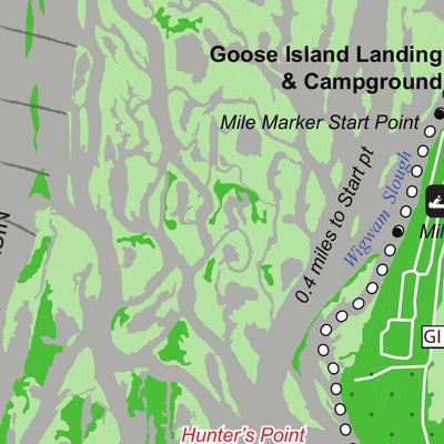 Map the Xperience Goose Island - Canoe Wisconsin - Canoe Minnesota digital map