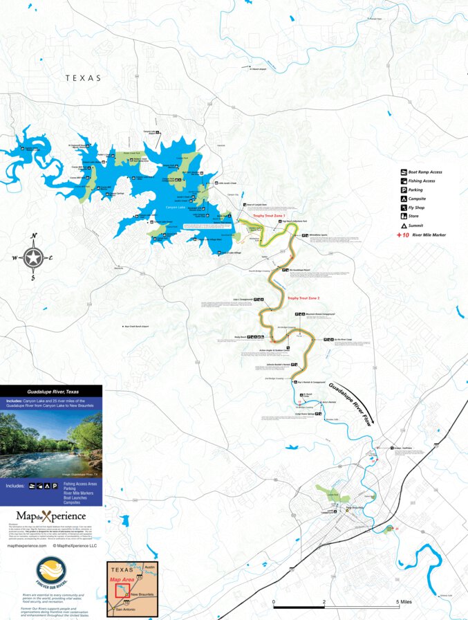 Guadalupe River - Fish Texas Map By Map The Xperience 