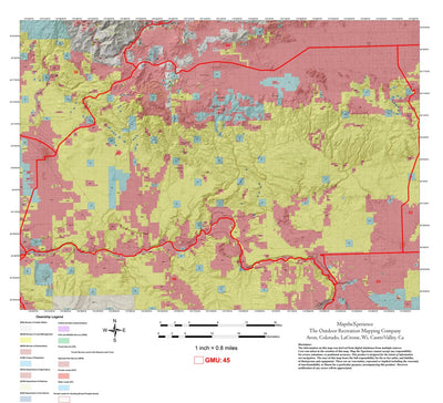 Map the Xperience Idaho Hunt Area 45 - Hunt Idaho digital map