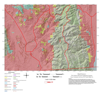 Map the Xperience Idaho Hunt Area 77 - Hunt Idaho digital map