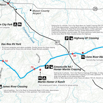 Map the Xperience Llano River - Fish Texas digital map