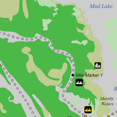 Map the Xperience Long Lake Landing Mississippi River - Canoe Wisconsin - Canoe Minnesota digital map