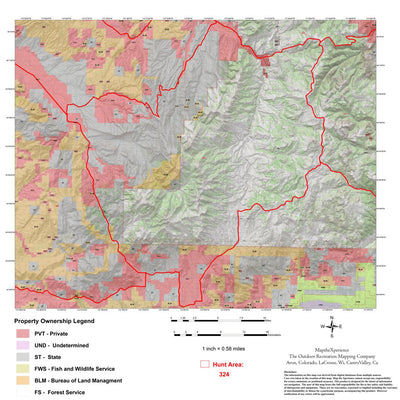 Map the Xperience Montana Hunt District 324 - Hunt Montana digital map